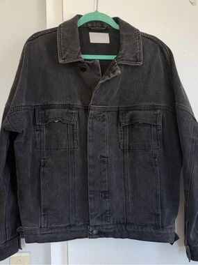 OAK + FORT Washed Black Denim Jacket